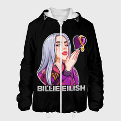 Куртка с капюшоном мужская BILLIE EILISH, цвет: 3D-белый