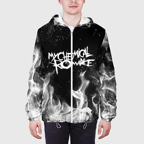Мужская куртка My Chemical Romance / 3D-Белый – фото 3