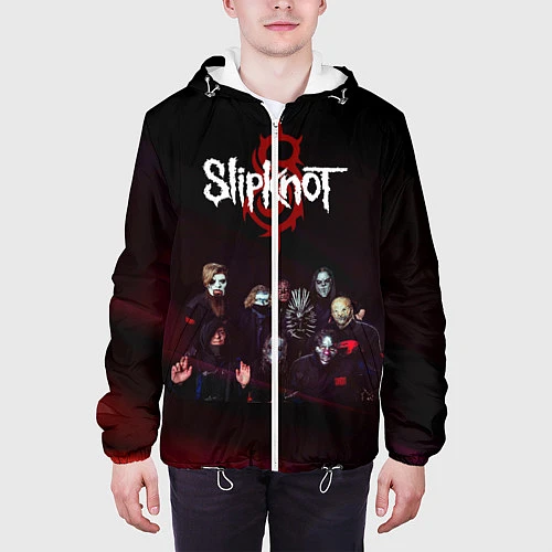 Мужская куртка Slipknot / 3D-Белый – фото 3