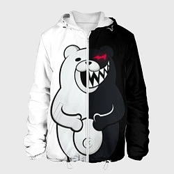 Куртка с капюшоном мужская MONOKUMA, цвет: 3D-белый