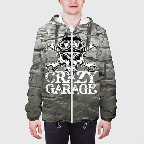 Мужская куртка Crazy garage / 3D-Белый – фото 3