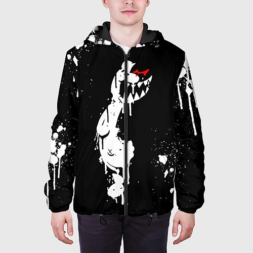Мужская куртка Monokuma paint / 3D-Черный – фото 3