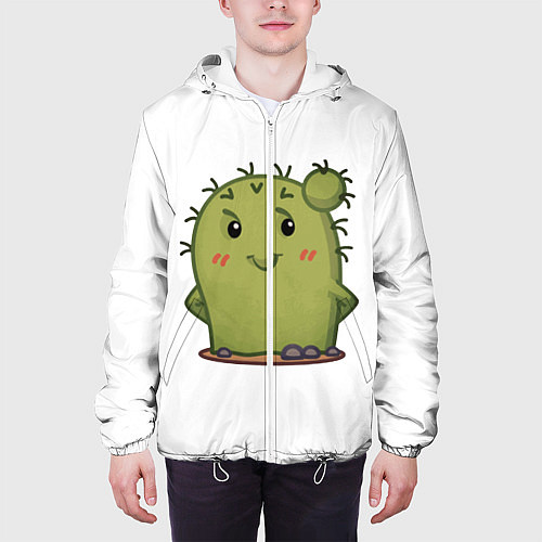Мужская куртка Кактус / 3D-Белый – фото 3