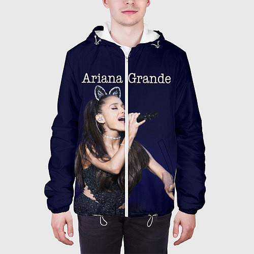 Мужская куртка Ariana Grande Ариана Гранде / 3D-Белый – фото 3