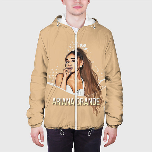 Мужская куртка Ariana Grande Ариана Гранде / 3D-Белый – фото 3
