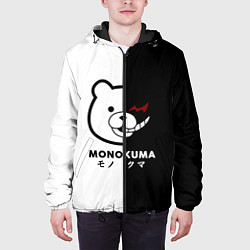 Куртка с капюшоном мужская Monokuma, цвет: 3D-черный — фото 2