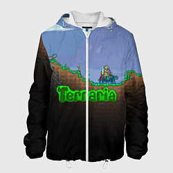 Куртка с капюшоном мужская Terraria game, цвет: 3D-белый