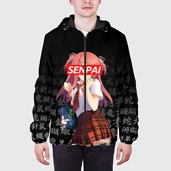 Куртка с капюшоном мужская SENPAI ANIME, цвет: 3D-черный — фото 2
