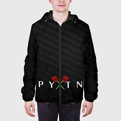 Куртка с капюшоном мужская ТИКТОКЕР - PAYTON MOORMEIE, цвет: 3D-черный — фото 2