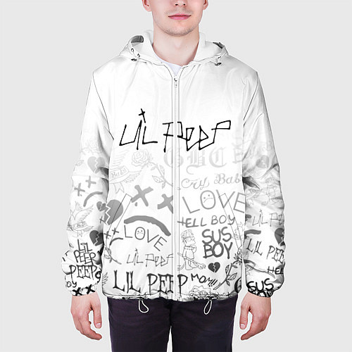 Мужская куртка LIL PEEP / 3D-Белый – фото 3