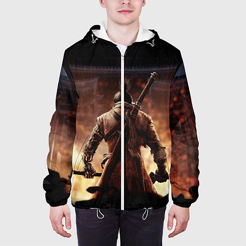 Мужская куртка Sekiro shadows die twice / 3D-Белый – фото 3