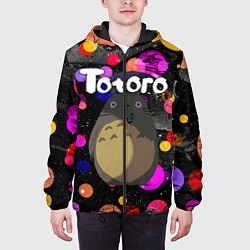Куртка с капюшоном мужская Totoro, цвет: 3D-черный — фото 2