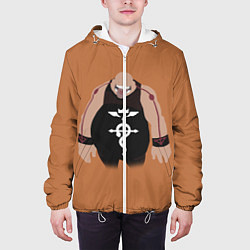 Куртка с капюшоном мужская Стальной алхимик, цвет: 3D-белый — фото 2