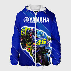 Куртка с капюшоном мужская Valentino Rossi, цвет: 3D-белый