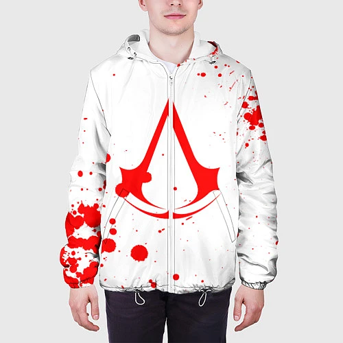 Мужская куртка Assassin’s Creed / 3D-Белый – фото 3