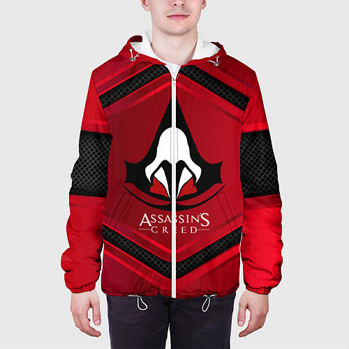 Мужская куртка Assasin's creed / 3D-Белый – фото 3