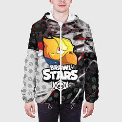 Куртка с капюшоном мужская BRAWL STARS:CROW, цвет: 3D-белый — фото 2