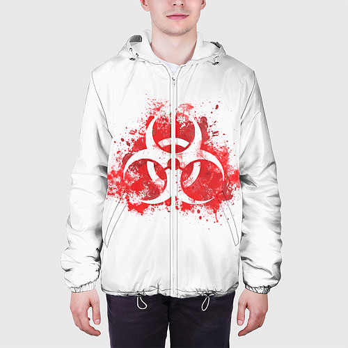 Мужская куртка Plague Inc / 3D-Белый – фото 3