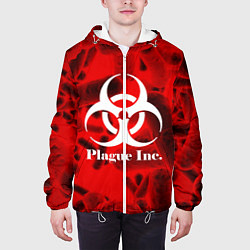 Куртка с капюшоном мужская PLAGUE INC, цвет: 3D-белый — фото 2