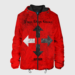 Куртка с капюшоном мужская Three Days Grace, цвет: 3D-черный