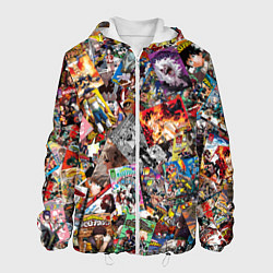 Куртка с капюшоном мужская Academia stikerbombing, цвет: 3D-белый