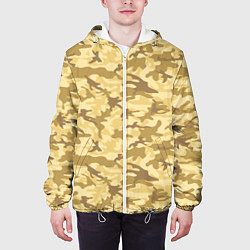Куртка с капюшоном мужская Камуфляж: пустынный, цвет: 3D-белый — фото 2