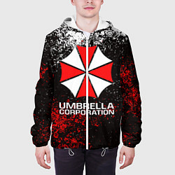 Куртка с капюшоном мужская UMBRELLA CORP, цвет: 3D-белый — фото 2