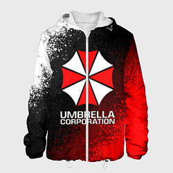 Куртка с капюшоном мужская UMBRELLA CORP, цвет: 3D-белый