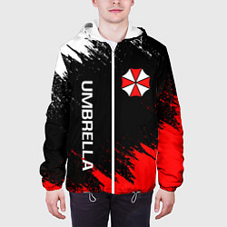 Куртка с капюшоном мужская UMBRELLA CORP, цвет: 3D-белый — фото 2