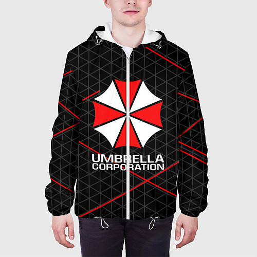 Мужская куртка UMBRELLA CORP / 3D-Белый – фото 3