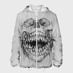 Куртка с капюшоном мужская Dentist skull, цвет: 3D-белый