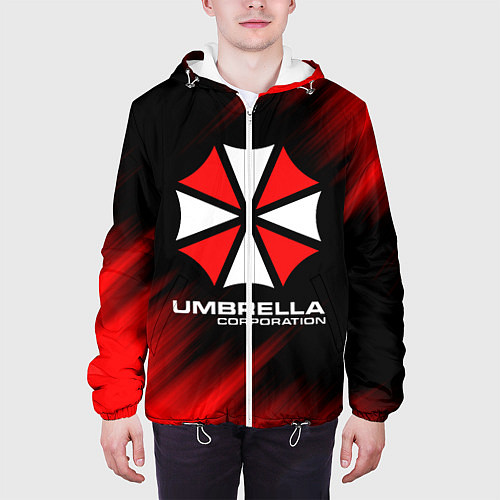 Мужская куртка Umbrella Corporation / 3D-Белый – фото 3