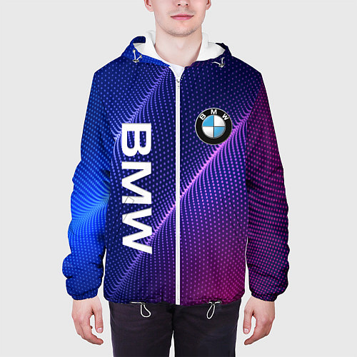 Мужская куртка BMW / 3D-Белый – фото 3