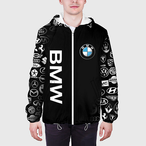 Мужская куртка BMW / 3D-Белый – фото 3
