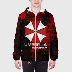 Куртка с капюшоном мужская UMBRELLA CORP, цвет: 3D-белый — фото 2