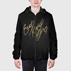 Куртка с капюшоном мужская Егор Крид, цвет: 3D-черный — фото 2