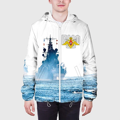 Мужская куртка ВМФ / 3D-Белый – фото 3