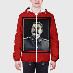 Куртка с капюшоном мужская Сталин, цвет: 3D-белый — фото 2