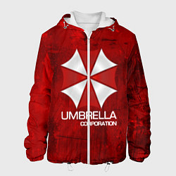 Куртка с капюшоном мужская UMBRELLA CORP, цвет: 3D-белый