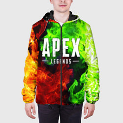 Куртка с капюшоном мужская APEX LEGENDS, цвет: 3D-черный — фото 2