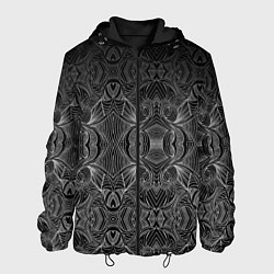 Куртка с капюшоном мужская Модульный узор, цвет: 3D-черный
