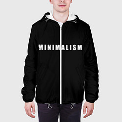 Куртка с капюшоном мужская Minimalism, цвет: 3D-белый — фото 2