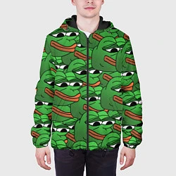 Куртка с капюшоном мужская Pepe The Frog, цвет: 3D-черный — фото 2