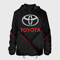 Куртка с капюшоном мужская TOYOTA, цвет: 3D-черный