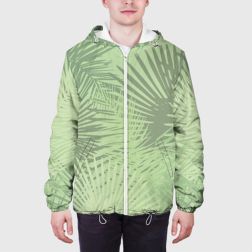 Мужская куртка В джунгли / 3D-Белый – фото 3