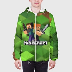 Куртка с капюшоном мужская MINECRAFT, цвет: 3D-белый — фото 2