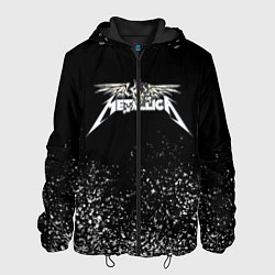 Куртка с капюшоном мужская Металлика Metallica, цвет: 3D-черный
