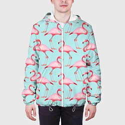 Куртка с капюшоном мужская Фламинго, цвет: 3D-белый — фото 2