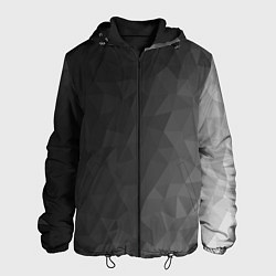 Куртка с капюшоном мужская Dark abstraction, цвет: 3D-черный