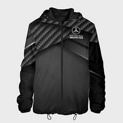 Куртка с капюшоном мужская Mercedes-AMG, цвет: 3D-черный